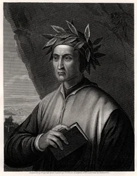 Dante Alighieri, italiensk poet, 1800-talet.