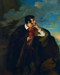 Porträtt av Adam Mickiewicz på Judas klippa