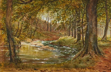 A Forest Glade (akvarell)