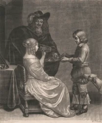 Lady, Cavalier och en Page
