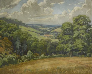 Scen från Devon, nära Widdecombe Moor, cirka 1949