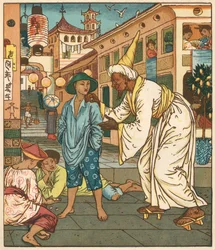 Aladdins bilderbok, Tusen och en natt, 1878 (illustration)