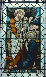 "Feed My Sheep" av Walter Crane (1845-1915)