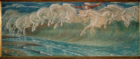 Neptunus hästar (olja på duk)