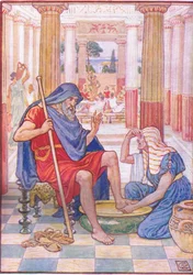 Ja, sannerligen, du är Odysseus, illustration från The Story of Greece, 1930-talet
