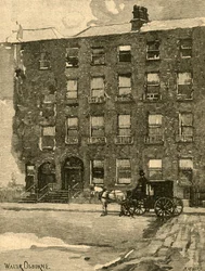 Daniel OConnells hus på Merrion Square, Dublin, Irland, c1890.
