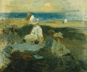 På stranden, ca 1903