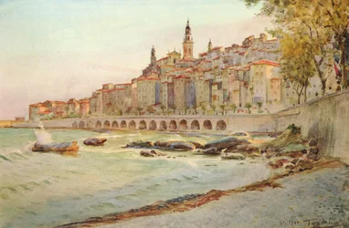 Mentone, från Garavan, c1910, 1912