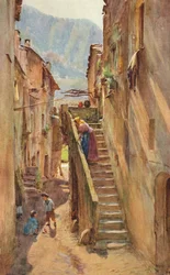 Vicolo del Ponte, Villa Nuova di Albenga, c1910, 1912
