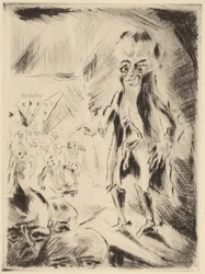 Scen i caféet med krymplingen, 1918.