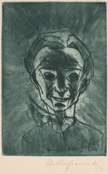 Leende huvud, självporträtt Leende huvud, självporträtt, 1923.