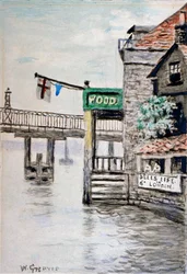 Utsikt över Adam and Eve Inn, Chelsea, London, c1900.