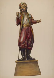 Cigarrbutiksfigur, c. 1937.