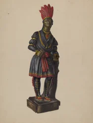 Cigarraffär Indian, ca. 1936.