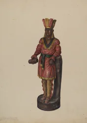 Cigarraffär Indian, ca. 1936.