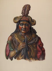 Cigarraffär Indian, ca. 1937.