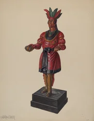 Cigarraffär Indian, ca. 1937.