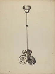 Stativ för rökelsebrännare, ca. 1938.