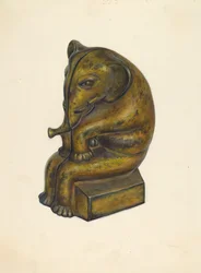Leksaksbank: Elephant, ca. 1939.