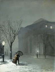Albany i snön