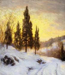 Vintersolnedgång