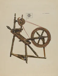Toy Spinning Wheel, ca. 1937.