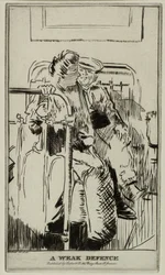 A Weak Defence, ca 1911 (etsning)