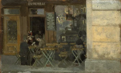Café i Dieppe, ca. 1884-5