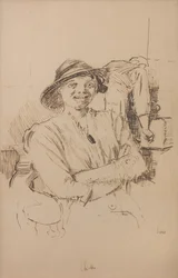 Chicken, ca 1914 (Blyerts, penna och sepiabläck på papper)
