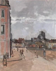 Dieppe, Looking Towards St Jacques, ca 1898 (olja på duk)