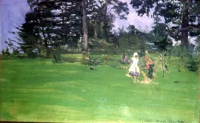 Figurer på en gräsmatta