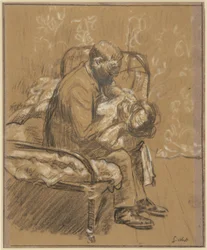 Persuasion, ca 1908 (krita på papper)