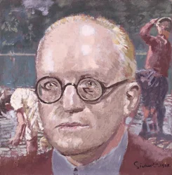 Porträtt av Sir Hugh Walpole (1884-1941) 1928