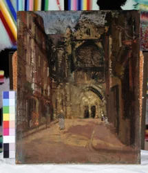 St Jacques, Dieppe, Frankrike, ca 1900 (olja på duk)
