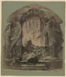 Design för en målad väggdekoration