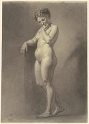 Naken kvinna