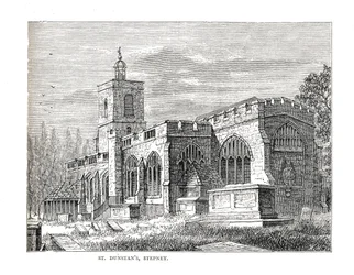 St.Dunstans Stepney. Från en vy tagen 1803