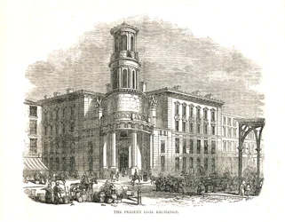 The Present Coal Exchange, öppnad av Prince Albert 1849, Thames Street, 1878