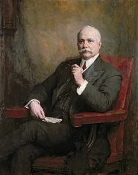 Porträtt av Sir Edward Hopkinson Holden (1848-1919) första baronet 1911