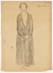 Porträtt av en dam (helfigur)