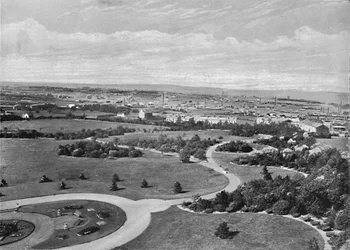 Barnsley Park and Town, c1896