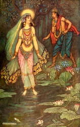 "Shantanu möter gudinnan Ganga", 1913.
