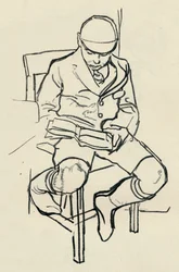 Pojkeläsning, c1900