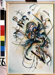 ""Komposition"" Målning av Vassily Kandinsky (eller Wassily Kandinsky eller Kandinskyj