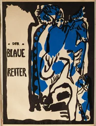 Omslag till tidskriften "Der Blaue Reiter", Berlin (färglitografi)