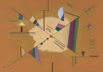 ""Diagonal"" målning av Vassily Kandinsky (eller Wassily Kandinsky eller Kandinskyj