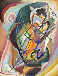 ""Improvisation Sans Tittare EEE"" (Untitled Improvisation EEE) av Painter Day Wassily Kandinsky (Au Wassily Kandinsky Au Kandinsky)