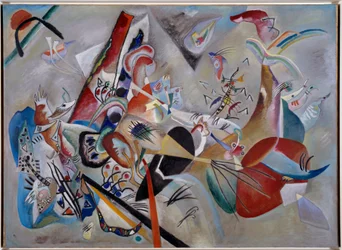 I det grå. Målning av Wassily Kandinsky