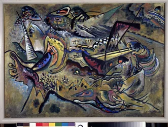 ""Södern"" (södra) Målning av Vassily Kandinsky (eller Wassily Kandinsky eller Kandinskyj