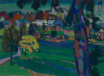 Murnau - Studie för "Landskap med trädstam"